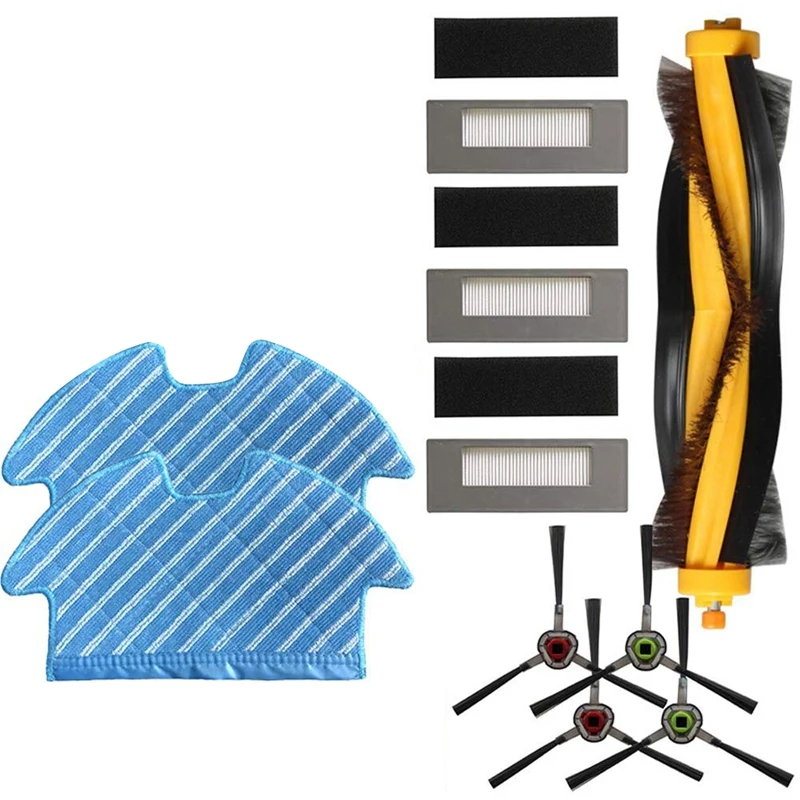 

4X боковые щетки + 3X Фильтры Для Ecovacs Deebot Ozmo 900 фильтрующая щетка набор тряпичной швабры Запчасти для пылесоса