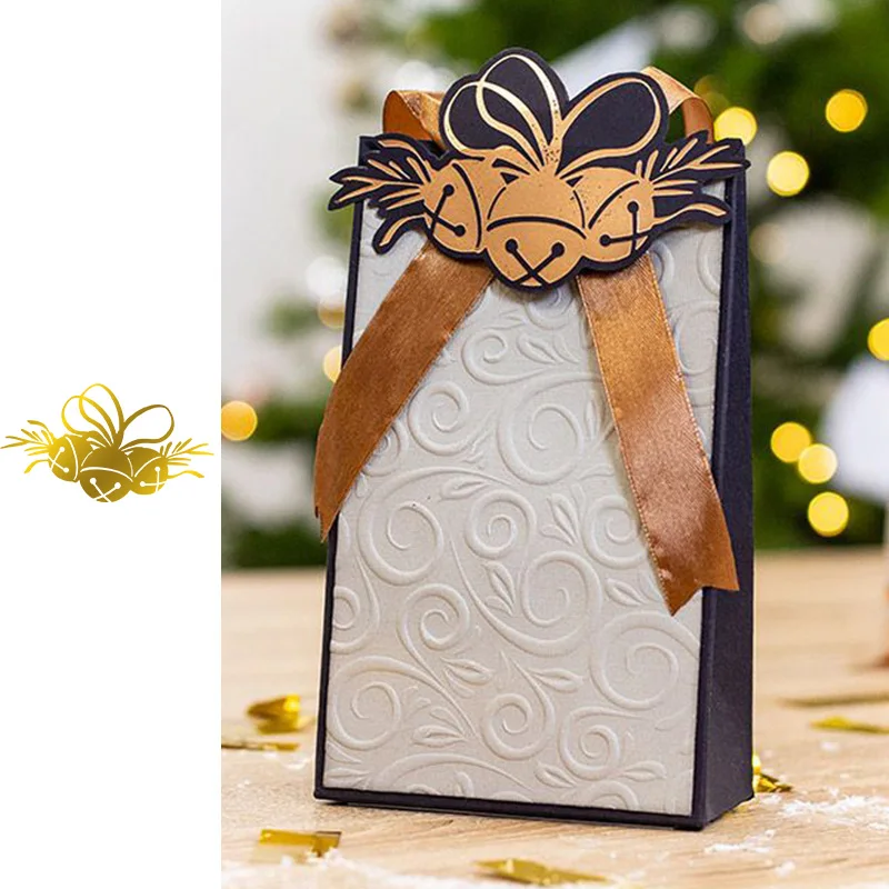 Колокольчик горячая фольга пластина металлическая высечка для скрапбукинга и