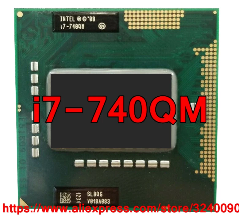 Оригинальный процессор lntel Core i7 740QM 1 73 ГГц-2 93 ГГц четырехъядерный для мобильного