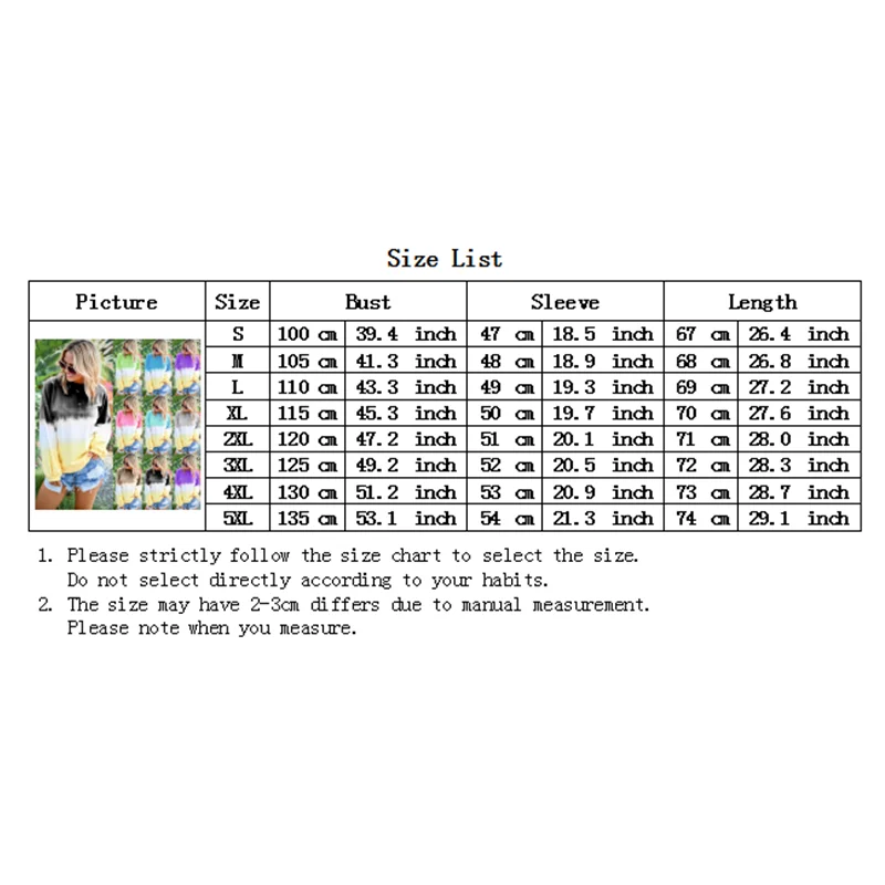 Футболка женская с длинным рукавом модная повседневная Радужная рубашка топы в