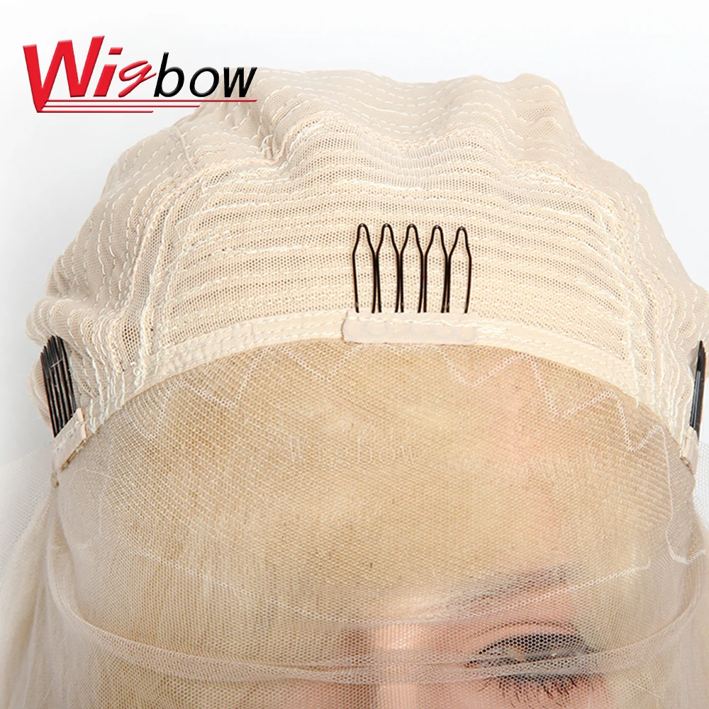 Wigbow OneCut волосы 13x6 613 блонд бразильские прямые человеческие боб парики 8 14 дюймов