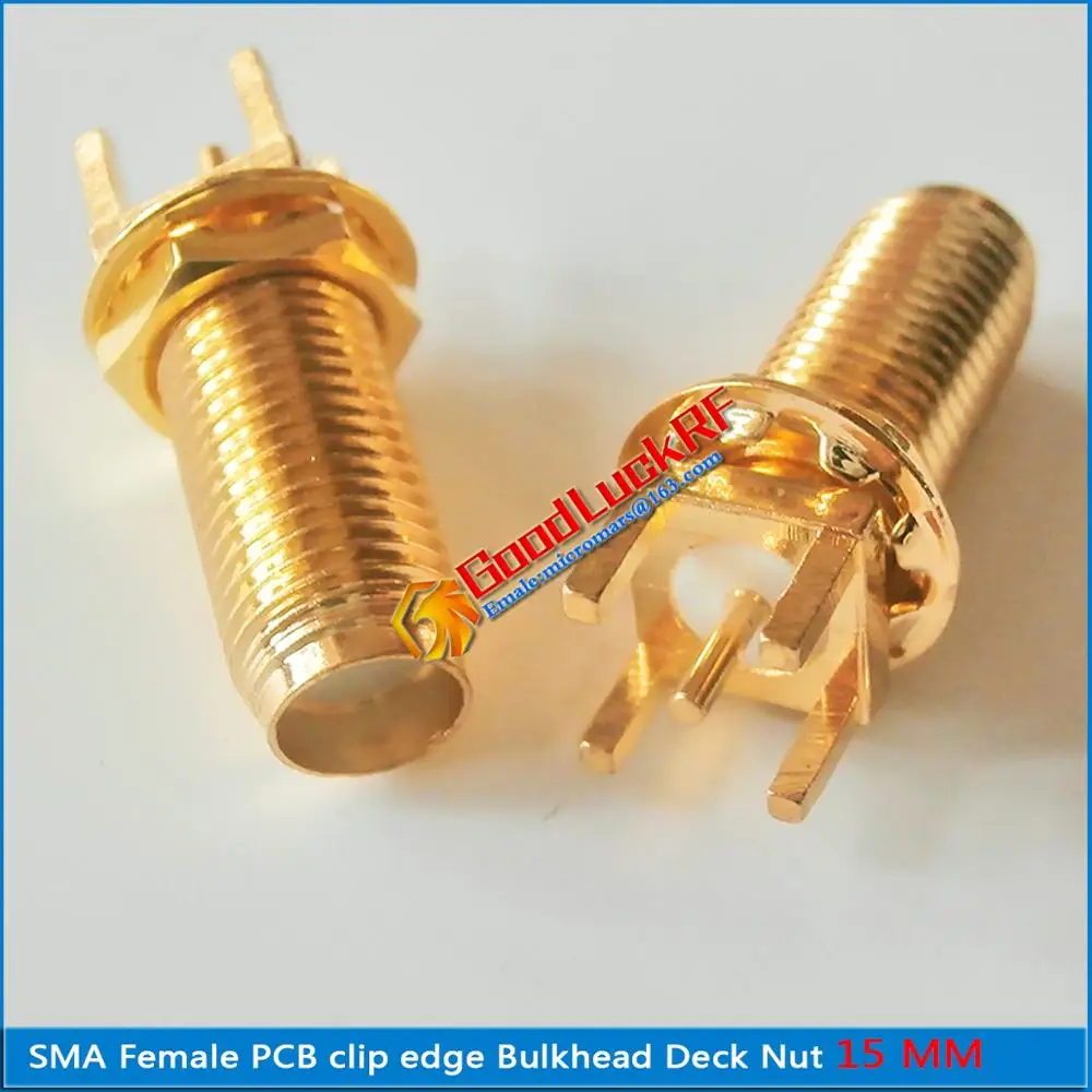 1X шт RF разъем SMA женский Джек Центральная пайка PCB с гайкой гайка зажим край
