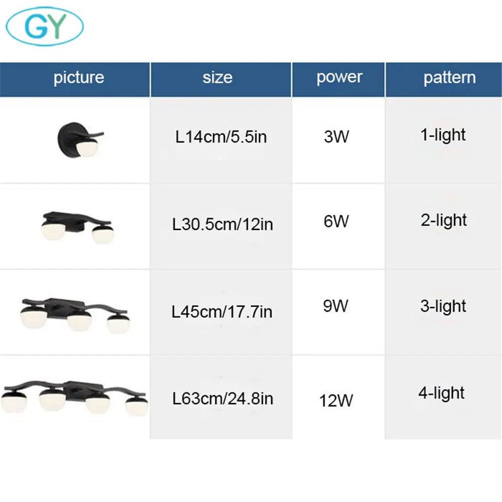 Современный европейский акриловый светильник в скандинавском стиле для ванной