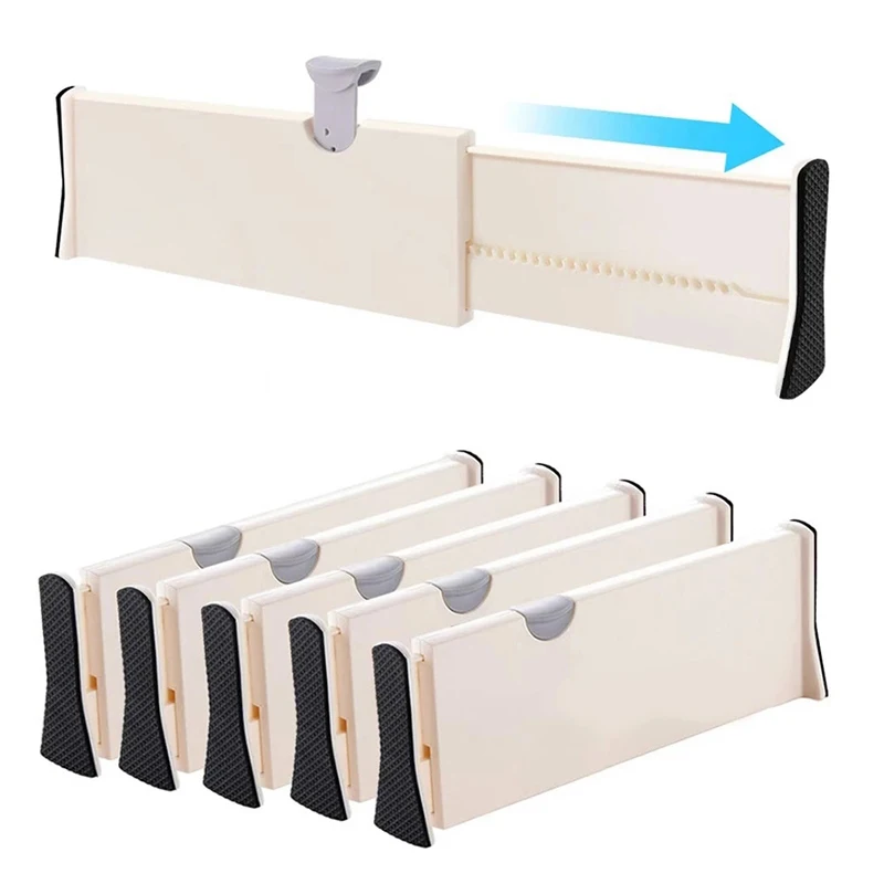 

Adjustable Drawer Dividers Organizers Separators Retractable Partition kitchen Drawer Organizer Storage Clapboard For Clothes