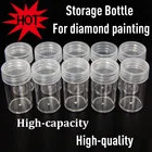 Бутылка для хранения из полипропилена, инструменты для вышивки картин со стразами, большая емкость, портативный контейнер для хранения шариков бутылки для органайзера, домашнее хранилище