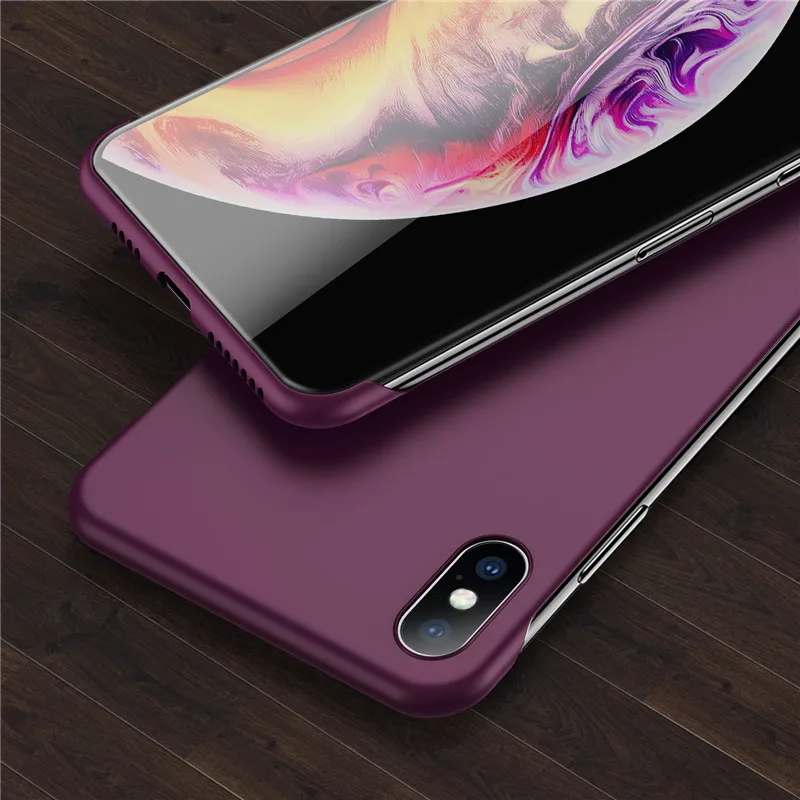Moskado однотонный матовый цвет Бескаркасный чехол для телефона iPhone 11 Pro MAX XR XS Max