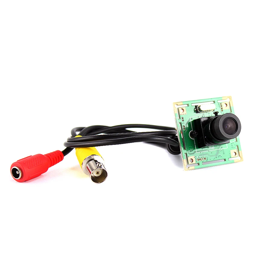 Аналоговая мини камера видеонаблюдения 700TVL CMOS Color hd модуль камеры PCB с объективом