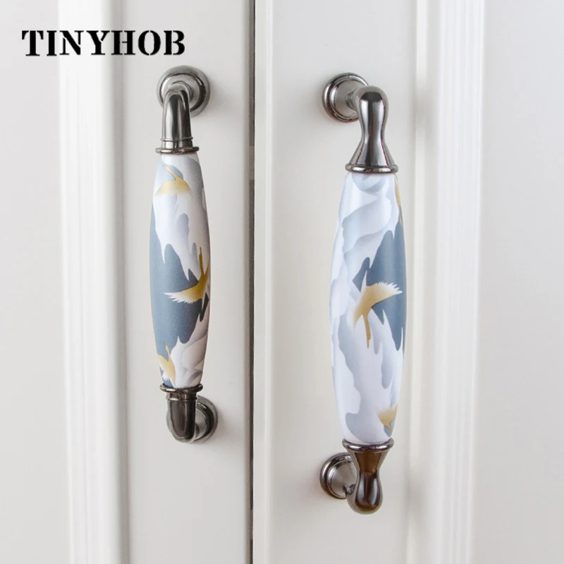 Ручки и ручки из керамического цинкового сплава современная ручка для