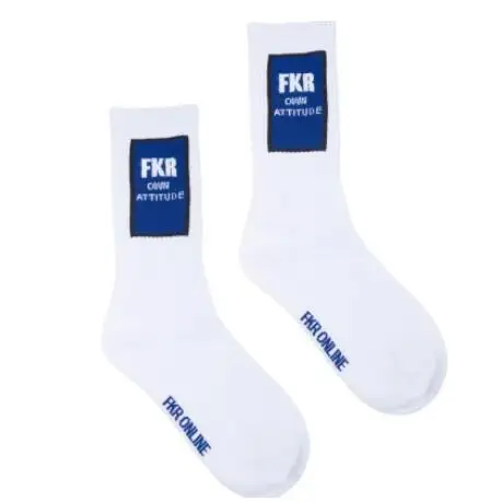 Style 2 White Una Reta/мужские носки гольфы в стиле хип-хоп хлопок, Новое поступление, повседневные носки для скейтборда с вышивкой - Цвет: Style 2 White