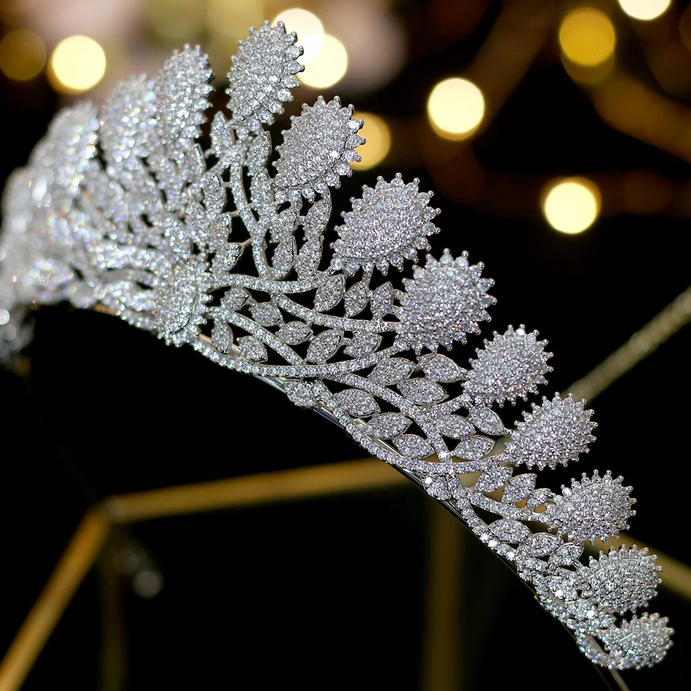 Женский свадебный головной убор с фианитами серебро AAA | Украшения и аксессуары