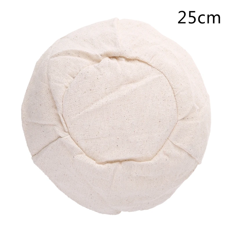 

Ротанговая корзина для брожения, посуда для выпечки, круглая корзина для хлеба, тканевый чехол, Прямая поставка