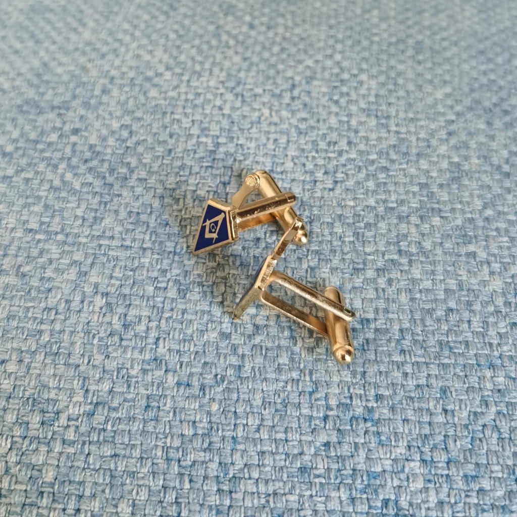 1 пара Масонские Запонки с квадратным компасом | Дом и сад