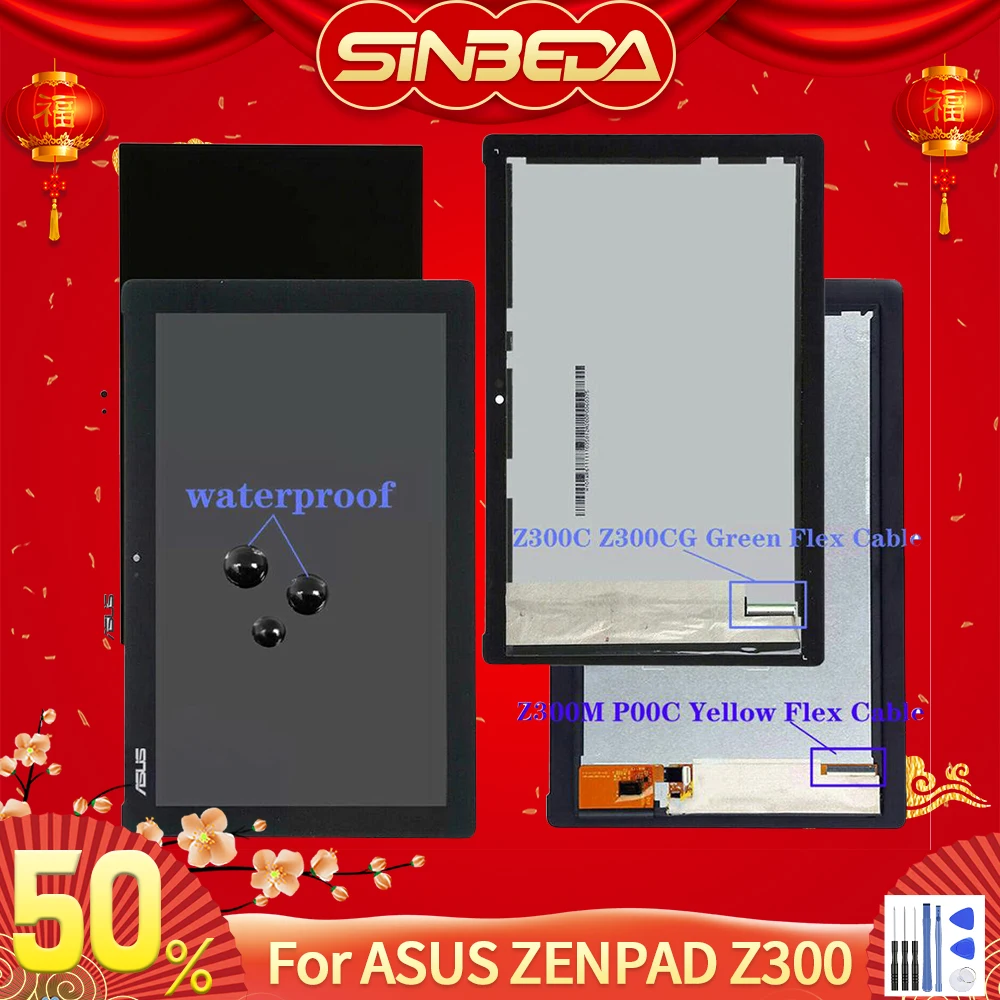 Оригинальный ЖК дисплей 10 1 ''для ASUS ZenPad Z300 сенсорный экран дигитайзер для Z300C