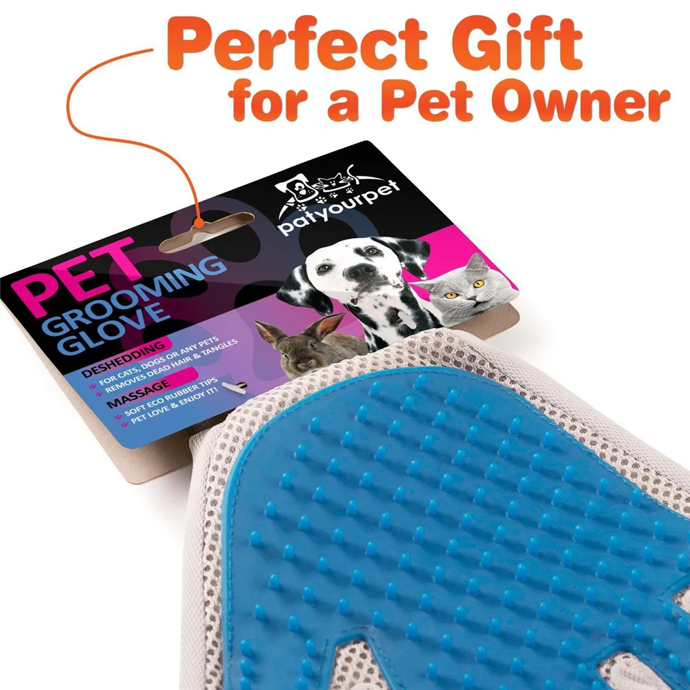 

Cat Glove Cat Grooming Glove Pet Brush Glove for Cat Dog Hair Remove Brush Dog Deshedding Cleaning Combs Massage Gloves
