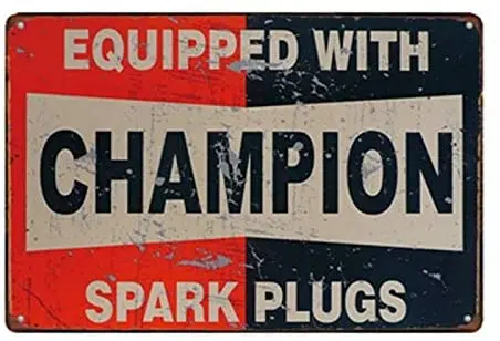 

Металлический знак Свеча зажигания бар Домашний Декор стены Ретро жестяной знак 12x8