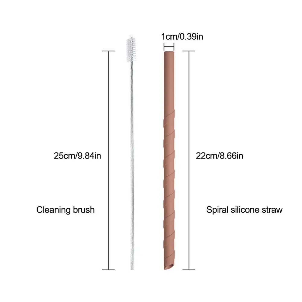 8 шт. многоразовые силиконовые питьевой набор соломинок не содержит Бисфенол А