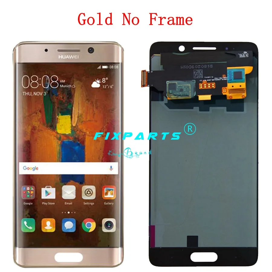 Huawei mate 9 Pro mate 9 Pro ЖК-дисплей сенсорный экран дигитайзер с рамкой Замена Черный протестированный рабочий 5," FHD ЖК-дисплей - Цвет: Gold without Frame