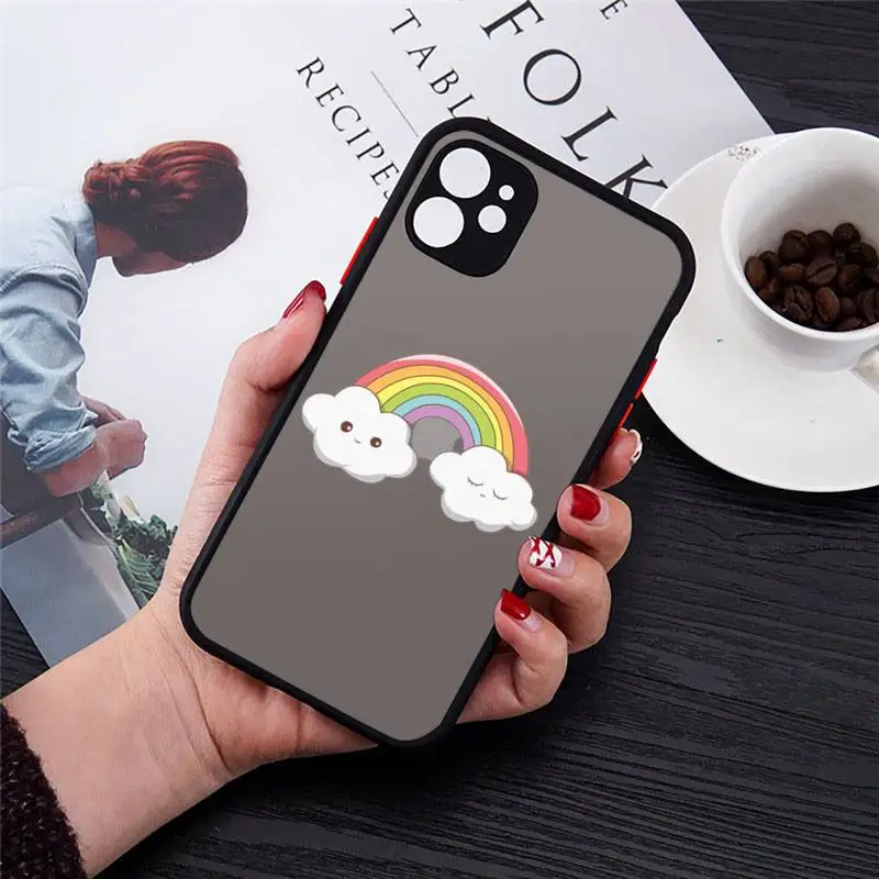 

red Lips Kiss Sexy Girl Phone Case matte transparent For iphone 7 8 11 12 plus mini x xs xr pro max cover