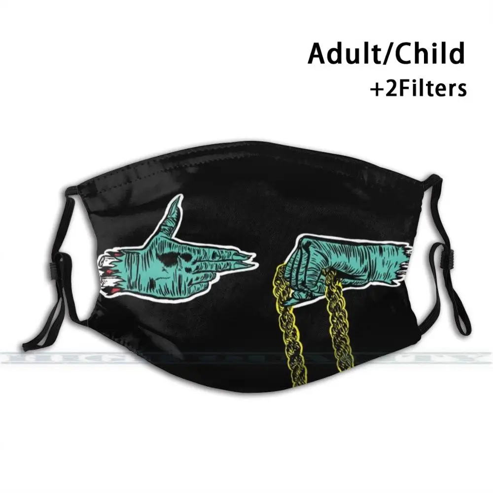 

Пробегайте драгоценности пользовательский дизайн для взрослых детей фильтр от пыли Diy милая печать смываемая маска Run The Jewels