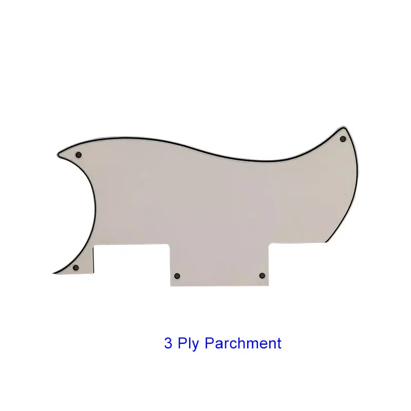 3ply parchment Pleroo Custom Guitar pickgaurd-для Epiphone Special SG Guitar Pickguard Script Plate, несколько цветов - Цвет: 3ply parchment