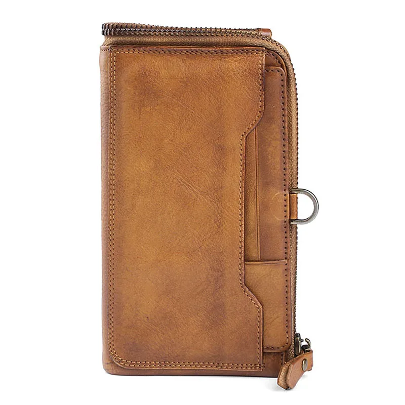 Известные винтажные большие кошельки для мужчин роскошный мужской