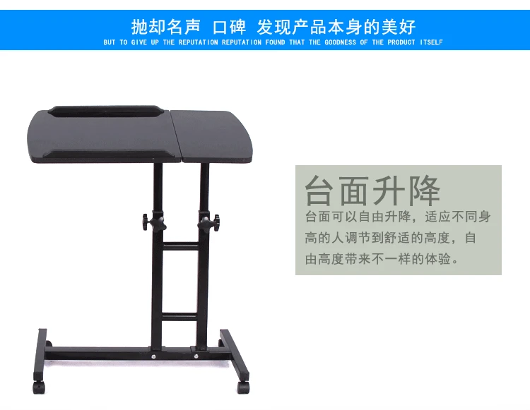 Quality Metal Rolling Laptop Desk Stand Height&ampAngle Adjustable Rotate Table for Bed with Pen Holder Computer | Мебель