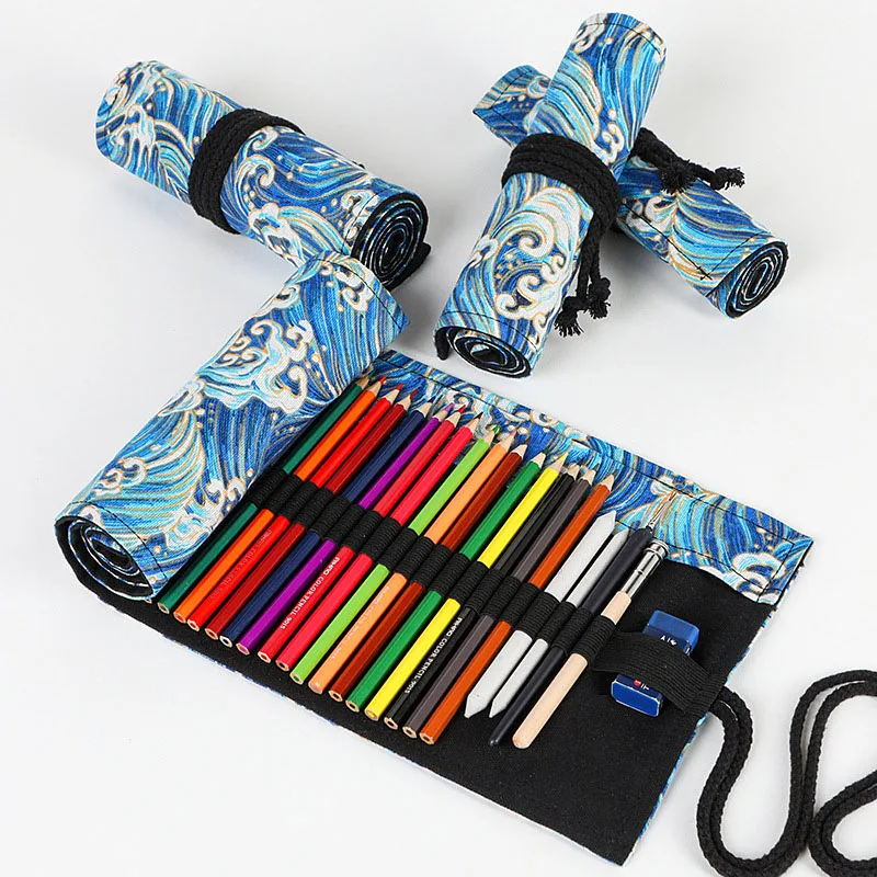 Kawaii School Roll Pencil Case for Girls Boys case Canvas Penal Pen Bag Large Big Penalties Box school&ampoffice supplise | Канцтовары