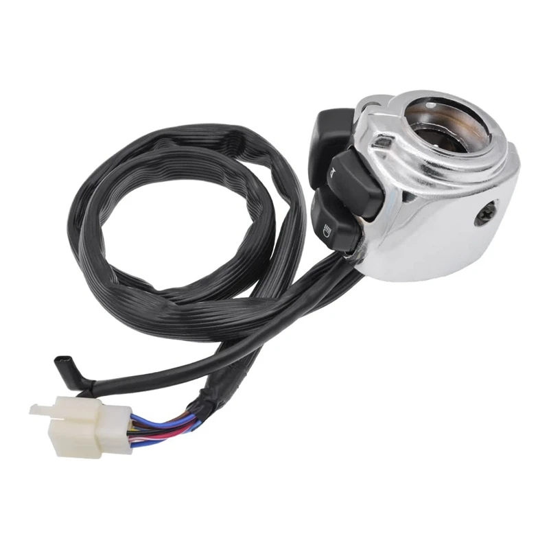 Топ! мотоцикл 1 дюйм 25 мм Серебряный Руль управления переключатель для 1996 2012 Softail