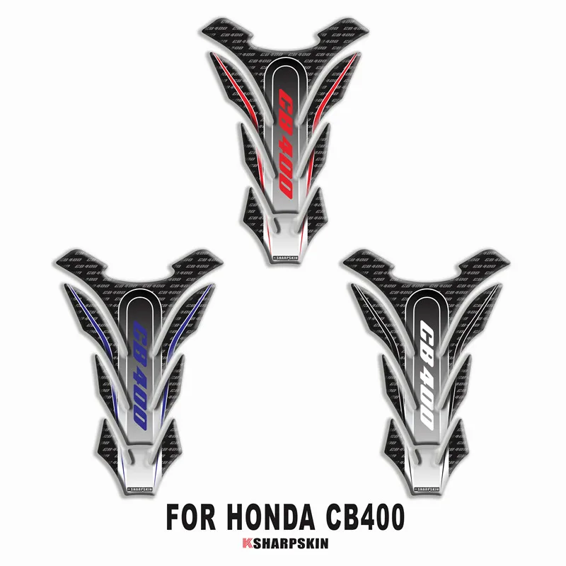 Мотоциклетная 3D наклейка на топливный бак защитная декоративная для HONDA CB400 Fishbone