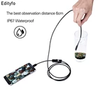 5,5 мм 7 мм эндоскоп USB Android камера Водонепроницаемый Бороскоп светодиодный светильник мягкий кабельный эндоскоп для телефона ПК планшета