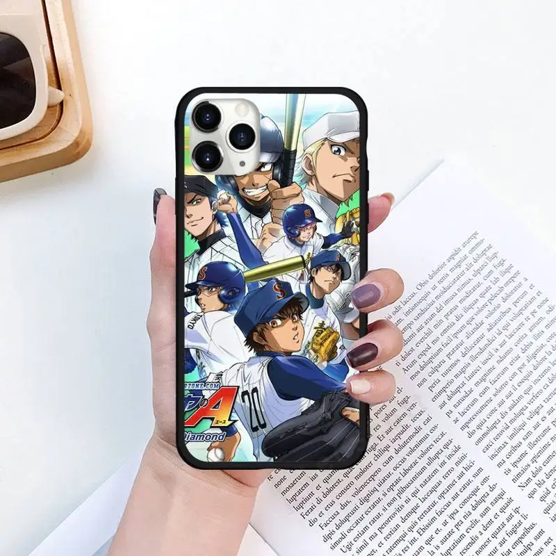 

Ace of the Diamond anime Phone Case for iPhone 11 12 mini pro XS MAX 8 7 6 6S Plus X 5S SE 2020 XR Luxury brand shell funda