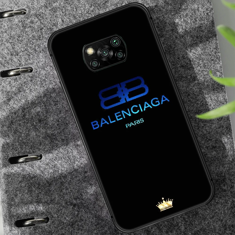 

French luxury brand Phone case Cover Hull For Xiaomi Mi A2 A3 8 9 9T Note 10 Se Lite Pro black Back Trend Etui Painting Shell