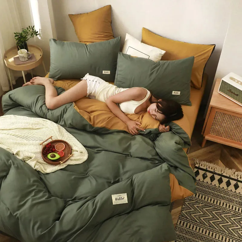 Домашний текстиль однотонный пододеяльник Простый матовый Ab Side для мальчиков и