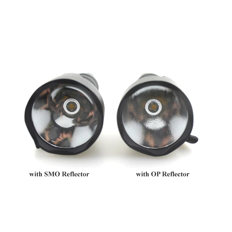 U F C8 1xcree XM L2 3000K 3500K теплый белый 1300lm OP/OP светодиодный фонарик (1x18650)|Фонарики и