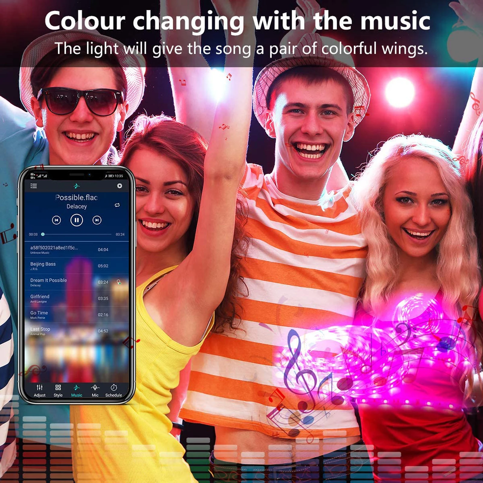 

Цветная (RGB) Светодиодные ленты светильник 600 светодиодов 5050RGB светильник Светодиодные полосы ленты светильник приложение Управление Регул...