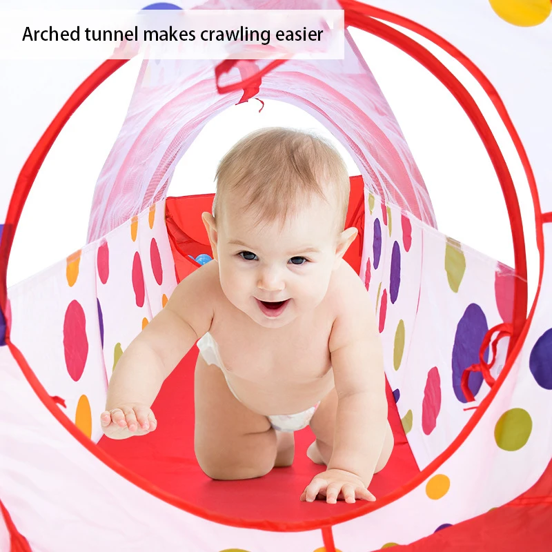Детский складной Манеж IMBABY 8 цветов 3 в 1 тент для ползания туннель Океанский игр с