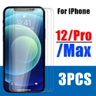 Защитное стекло для iphone 12 pro max, закаленное стекло для iphone 12 pro, 12max, 1, 2, 3 шт.