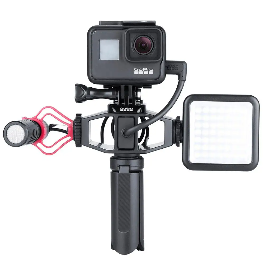 Установочный кронштейн DishyKooker VIJIM GP 1 GoPro Vlogging с 2 холодными башмаками крепление
