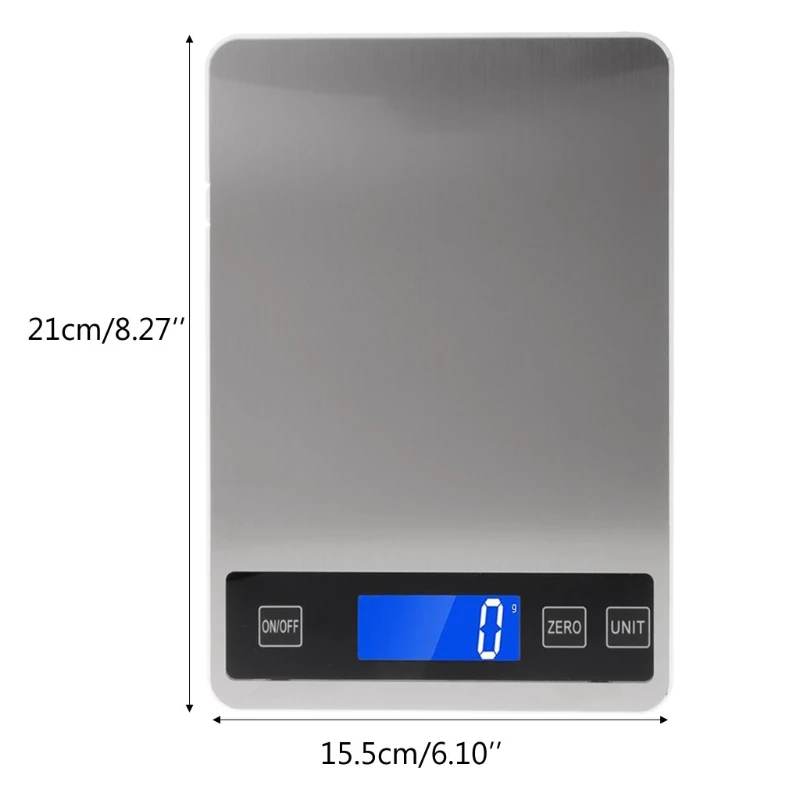 

Digital Kitchen Scales 22lb/10kg Charging Touch Button Waterproof Cooking Scale