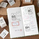 2022 миниатюрные календари, ежедневник, винтажный серийный планировщик, список учеников, сделай сам, украшение для учетной записи, школьные и офисные принадлежности