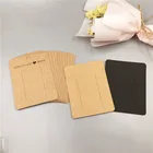 100 шт., бумажные заколки для волос с надписью Handmade with Love