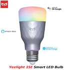 Умная Светодиодная лампа Yee light 1SE E27, 6 Вт, 2020-100 В переменного тока, цветной светильник с дистанционным управлением и голосовым управлением, 240