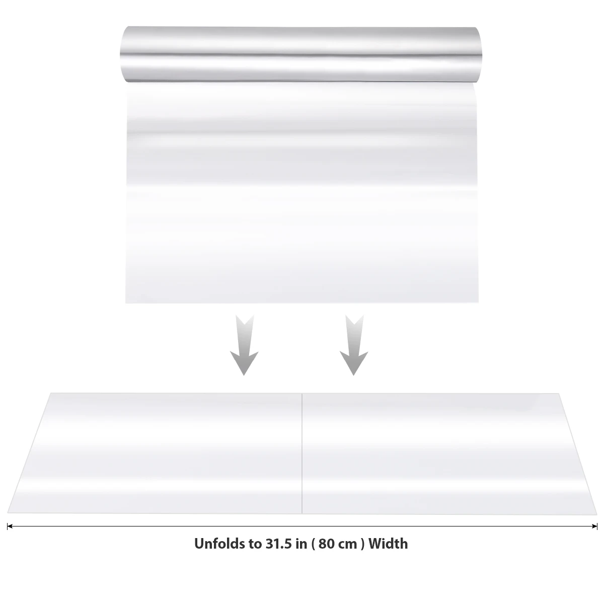 1 рулон 80x3000cm Водонепроницаемый прозрачный целлофановый пакет Обёрточная бумага