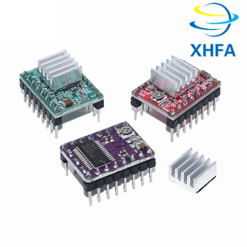 50PCS 3D Printer Parts Reprap A4988 DRV8825 Stepper Motor Driver Module With HeatSink Stepstick Compatible StepStick - купить по
