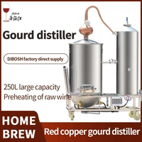 250l red copper gourd moonlight large scale liquor distiller brewing vodka whisky brandy hydrolate extract distillation kit