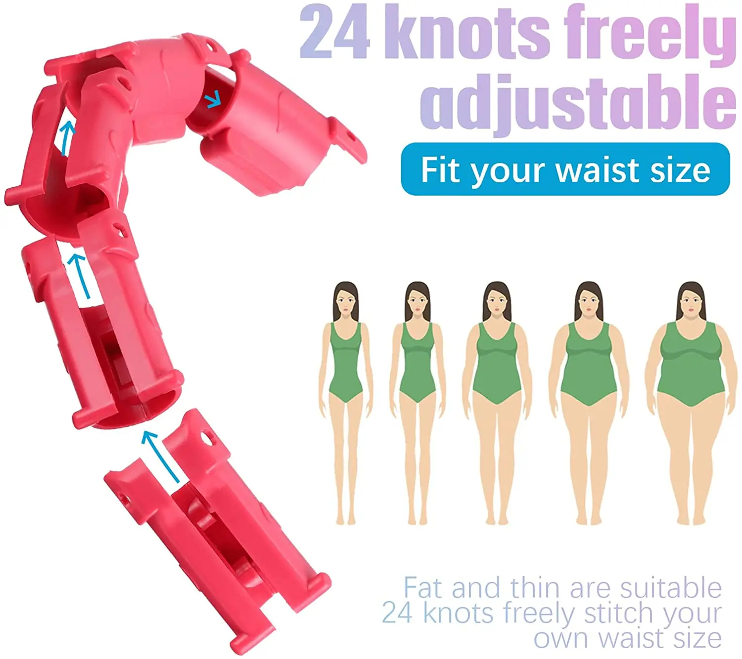 

Adjustable Sport Hoops Abdominal Thin Waist Exercise Detachable Massage Hoops Fitness Equipment Gym Home Training Weight Loss