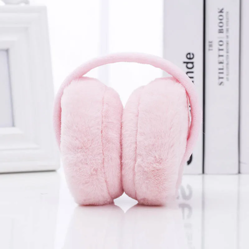 Новые зимние теплые Наушники унисекс плюшевые складные наушники подарки