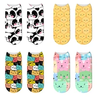 cartoon hippo panda animal short socks cute fashion ankle casual colorful cotton socks kawaii socks couple friends gift