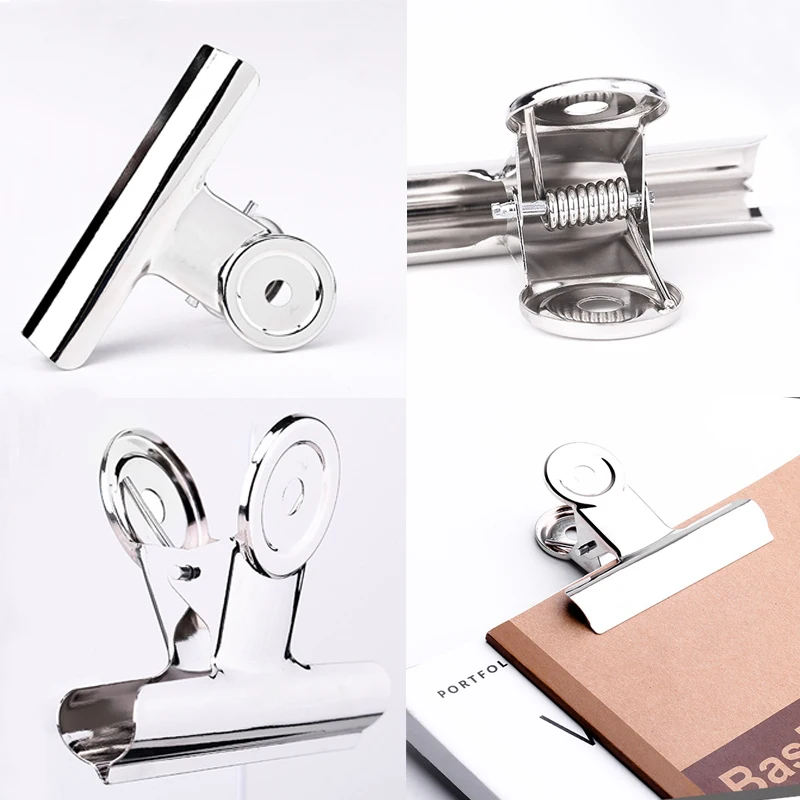 10 шт. золотистые маленькие металлические петли скрепки для бумаги зажимы