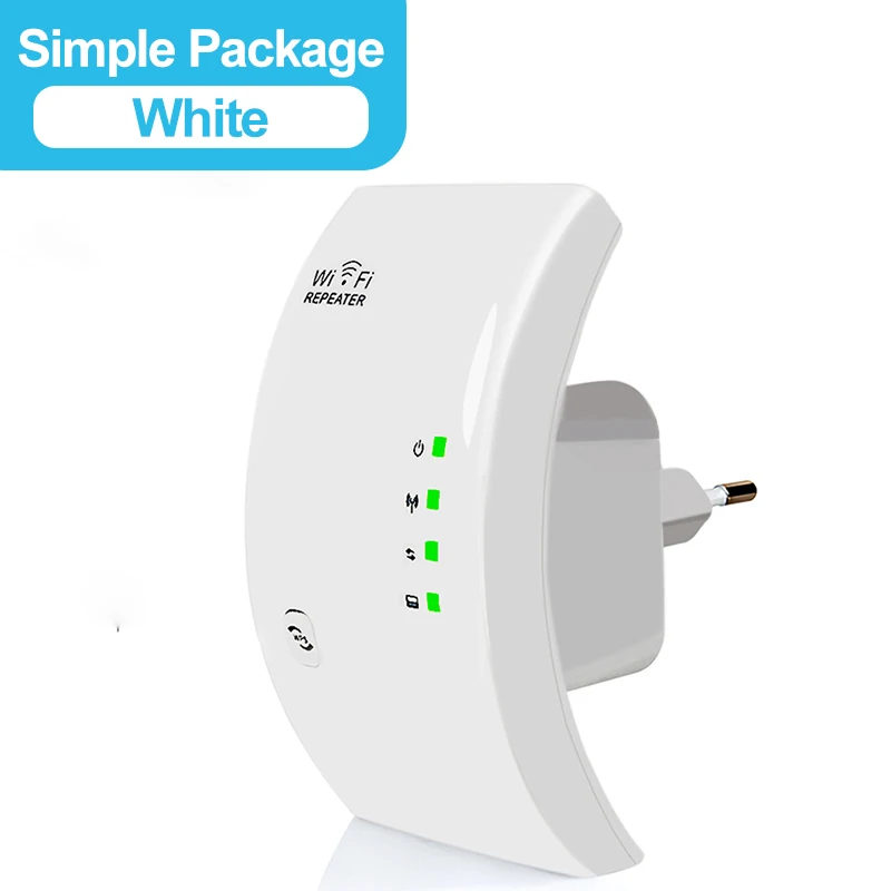 Simple box-white Беспроводной WiFi ретранслятор 300 Мбит/с WiFi удлинитель 802.11N/B/G Wifi сетевая антенна усилитель сигнала Wi-Fi Wps шифрование - Цвет: Simple box-white